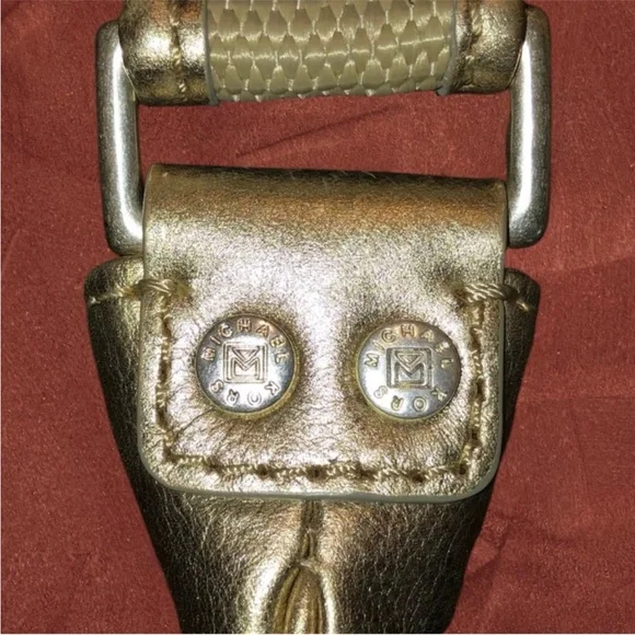 Micheal Kors , Gold Leather Shoulder Bag - Picture 3 of 8